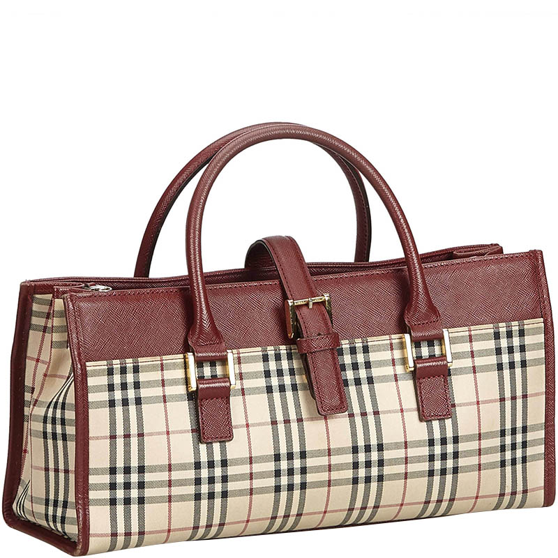 

Burberry Brown Plaid Canvas Everyday Bag, Multicolor