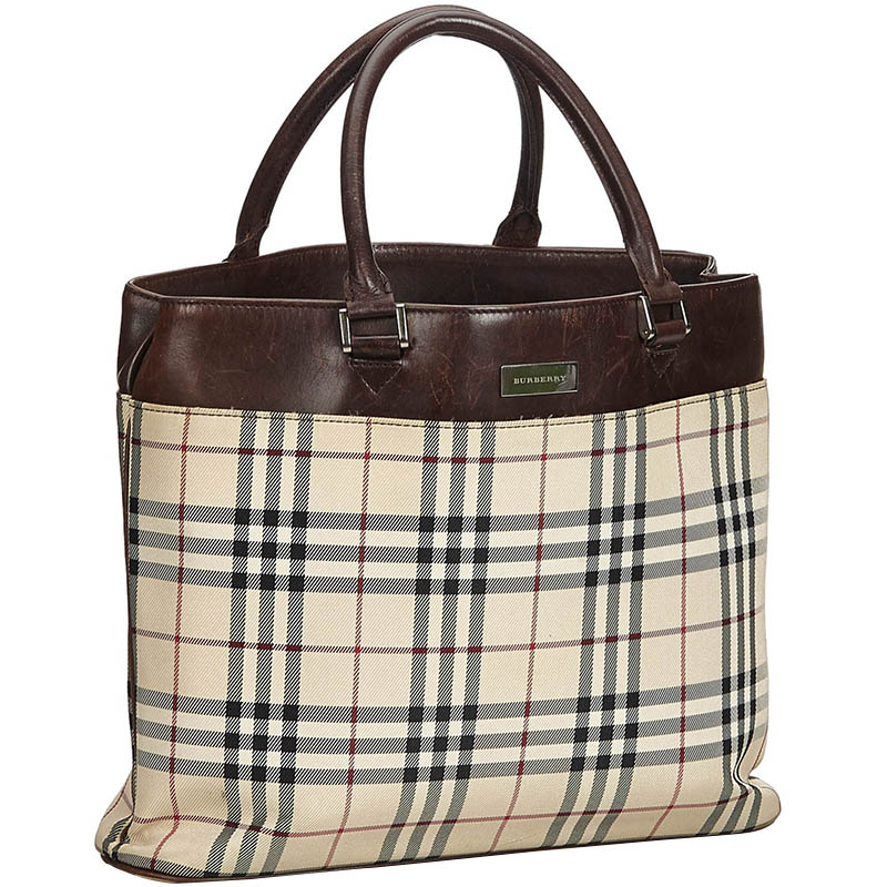 

Burberry Brown Nova Check Canvas Everyday Bag