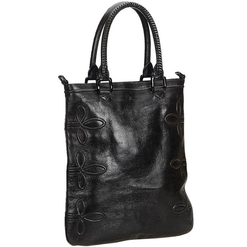 

Burberry Black Leather Tote Bag