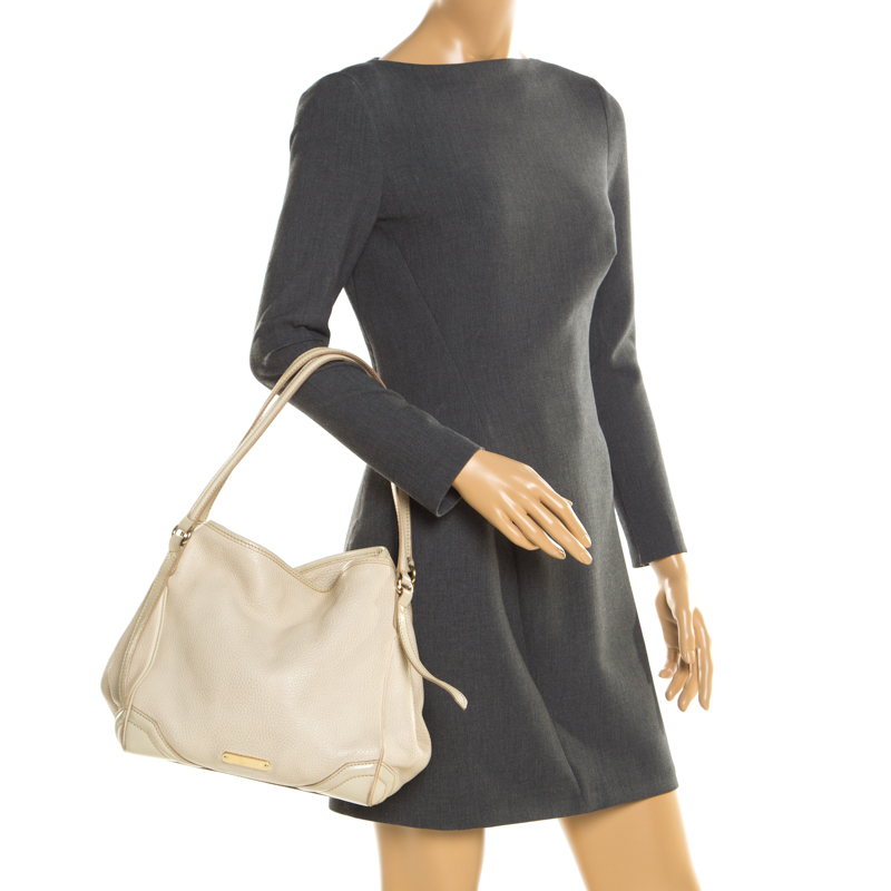 

Burberry Cream Leather  Canterbury Tote