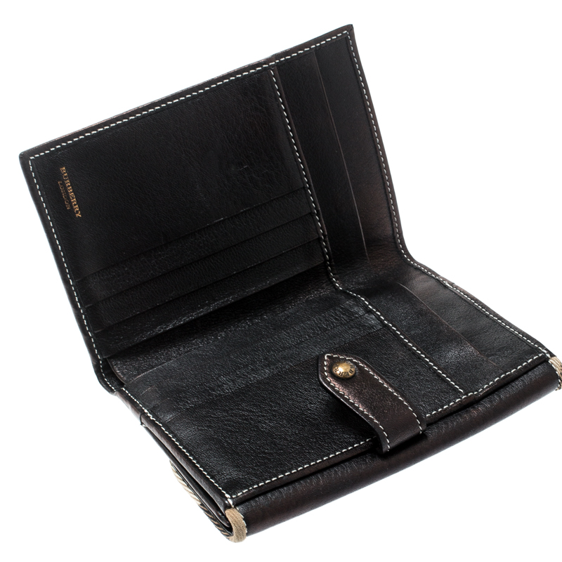 

Burberry Metallic Black Leather Bifold Wallet
