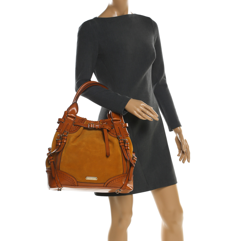

Burberry Tan Suede/Leather Tote