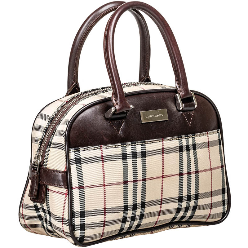 

Burberry Beige Brown Nova Check Nylon Everyday Bag