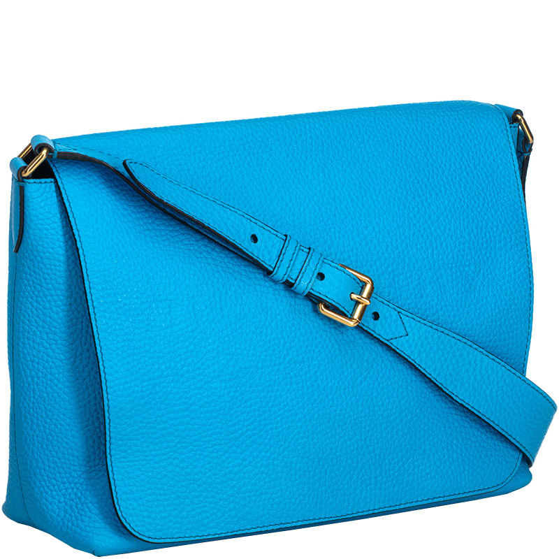 

Burberry Blue Leather Burleigh Crossbody Bag