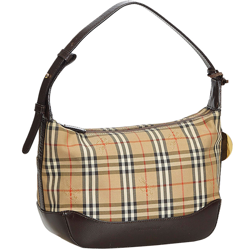 

Burberry Brown/Beige House Check Nylon Shoulder Bag