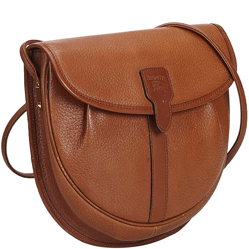 

Burberry Brown Leather Crossbody Bag