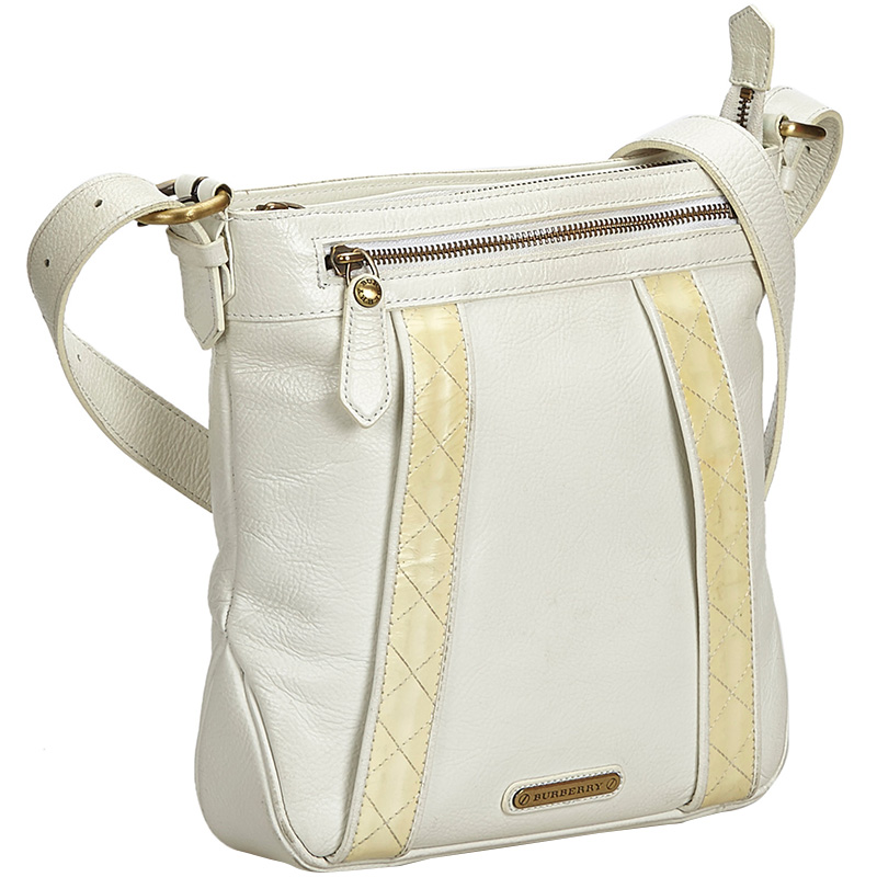 

Burberry White Leather Crossbody Bag