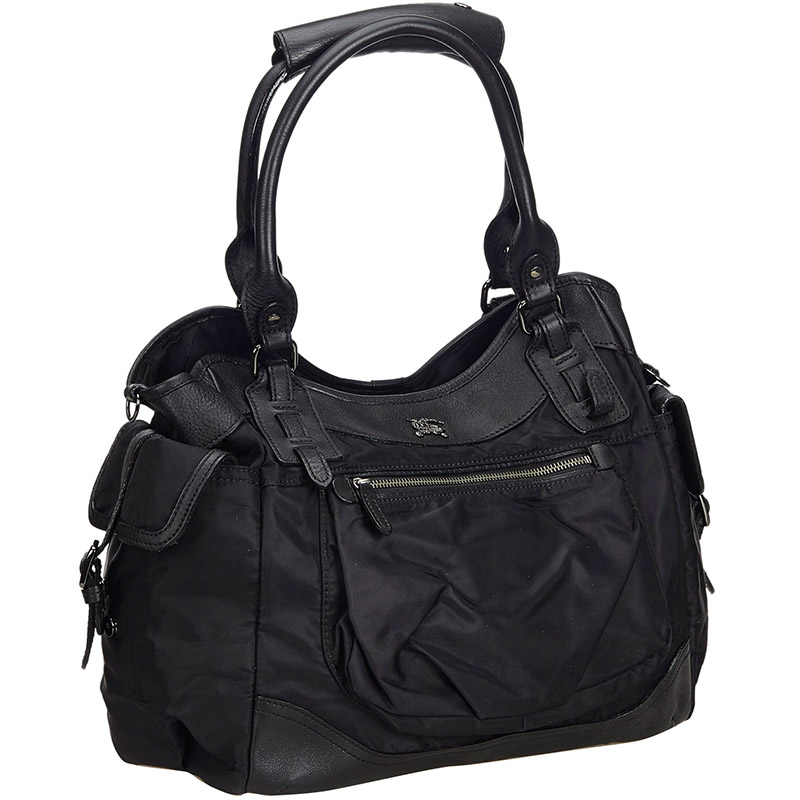 

Burberry Black Nylon Satchel