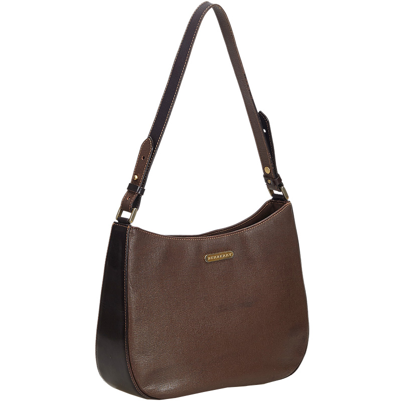 

Burberry Brown Leather Shoulder Bag