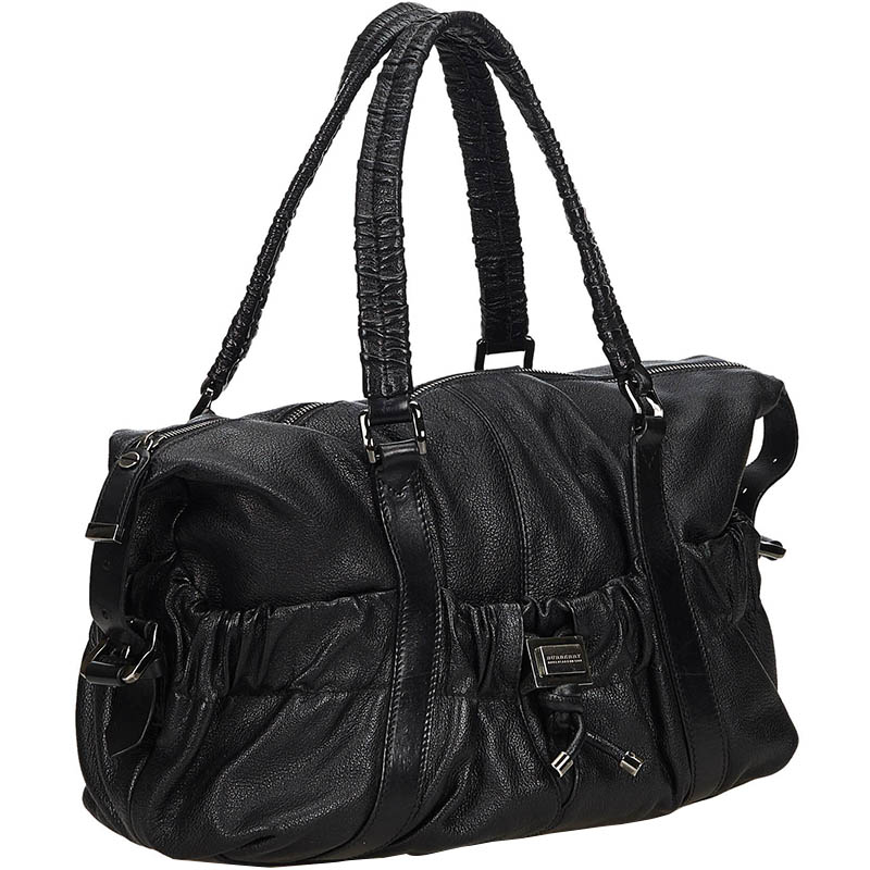 

Burberry Black Leather Shoulder Bag