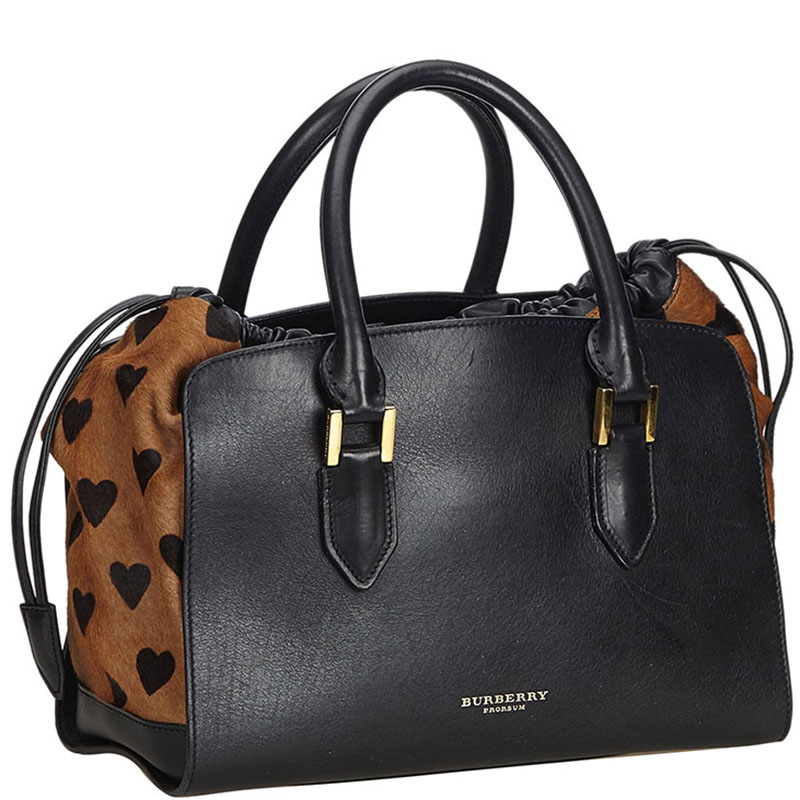 

Burberry Black Pony Hair Leather Dinton Everyday Bag