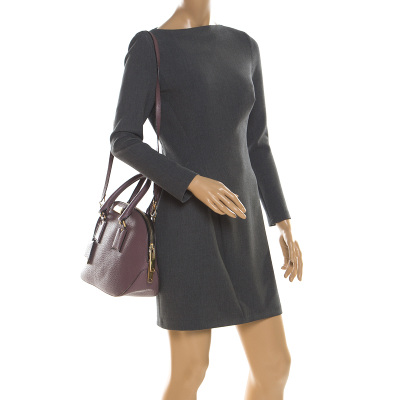 

Burberry Lilac Leather  Orchard Bowler Bag, Purple