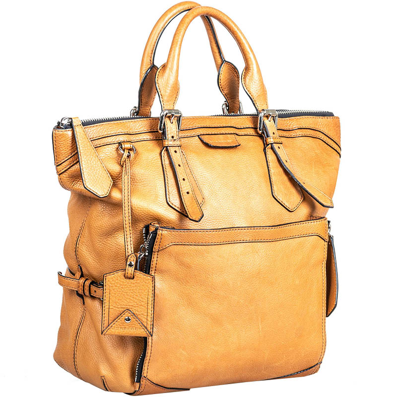 

Burberry Brown Leather Tote Bag