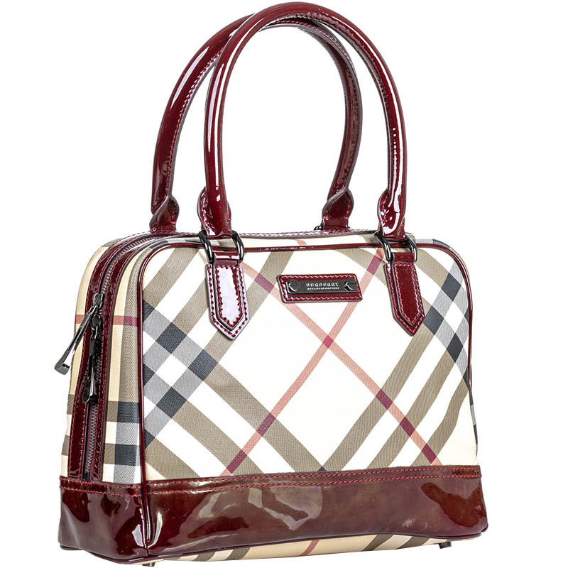 

Burberry Brown/Beige Nova Check Canvas Handbag