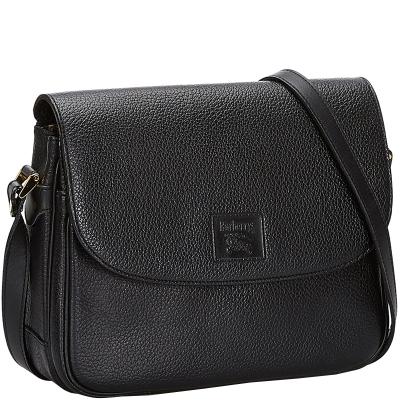 

Burberry Black Leather Shoulder Bag