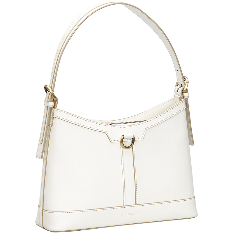 

Burberry White Leather Shoulder Bag