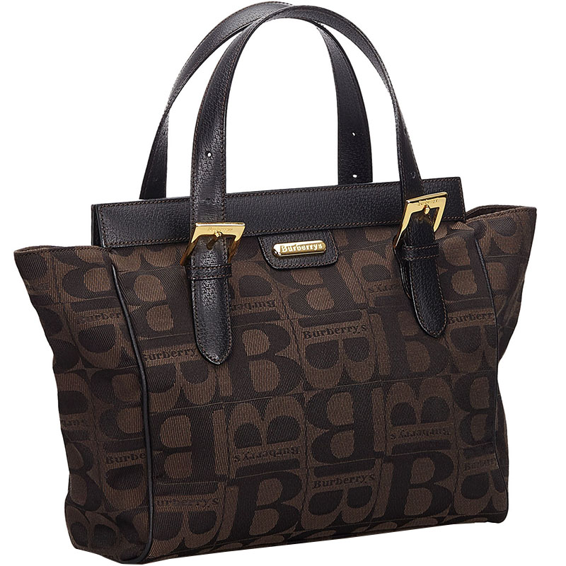 

Burberry Dark Brown Canvas Everyday Bag, Black