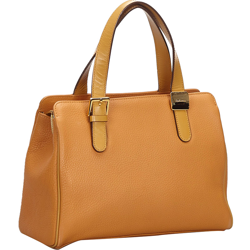 

Burberry Brown/Light Brown Leather Bag