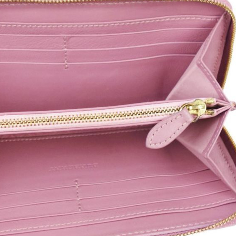 

Burberry Pink Patent Leather Long Wallet