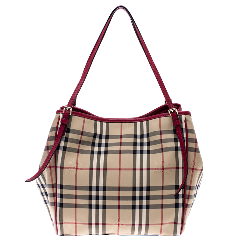 Burberry Red House Check PVC Small Canterbury Tote Burberry | The ...