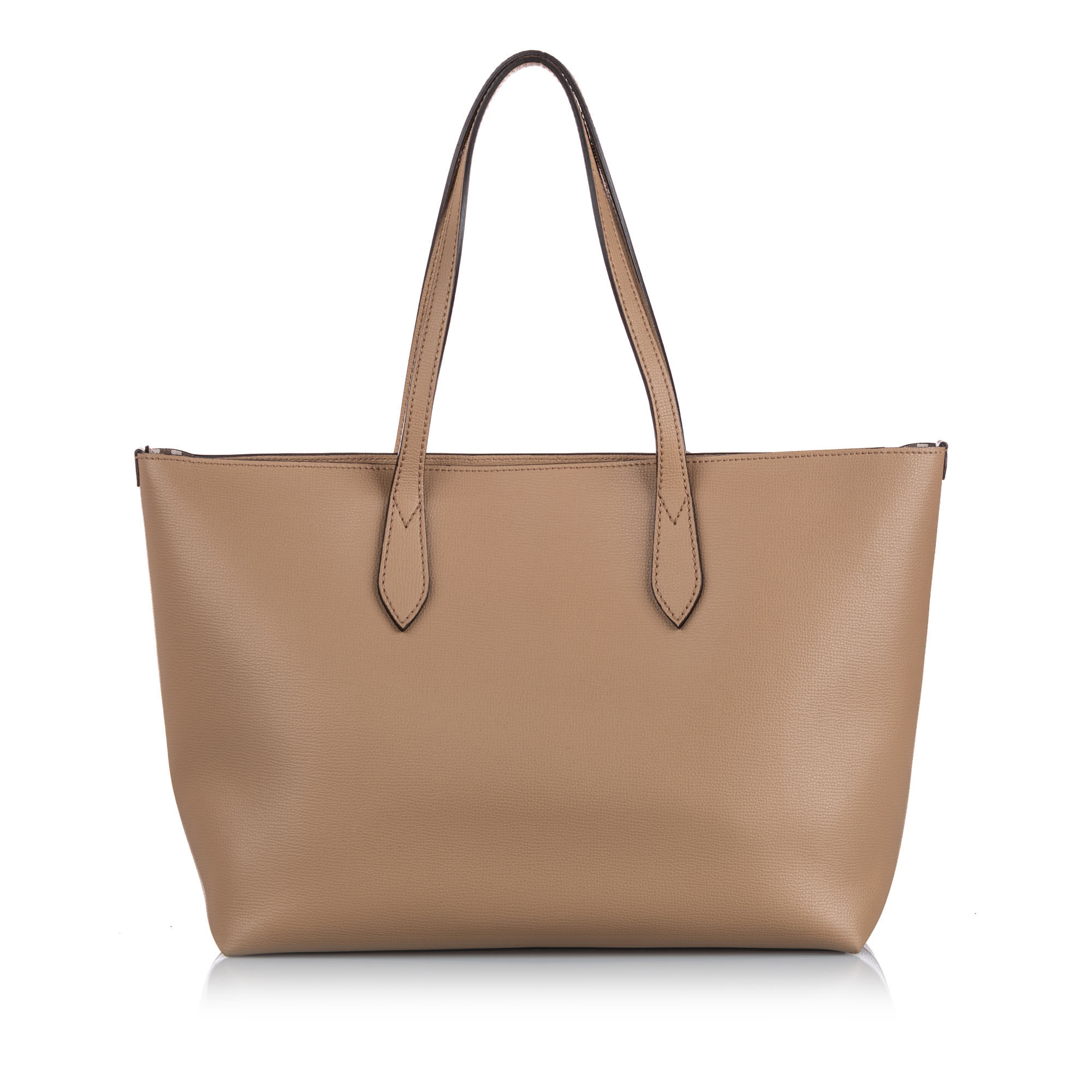 burberry brown leather tote