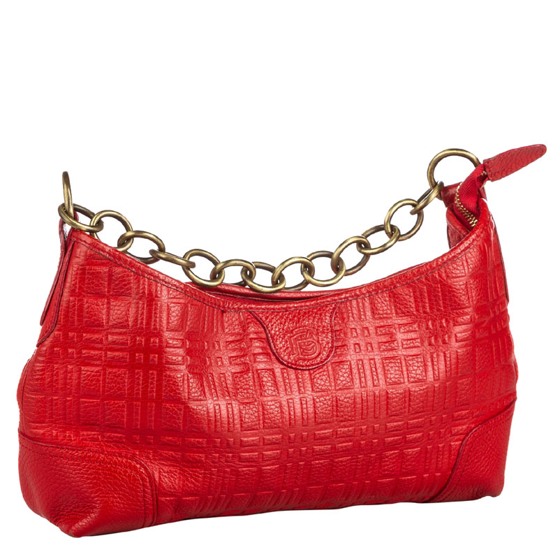 

Burberry Red Leather Chain Shoulder Bag