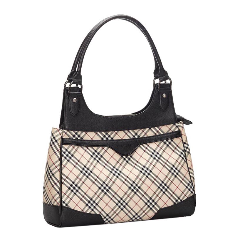 

Burberry Brown Nova Check Canvas Shoulder Bag, Multicolor