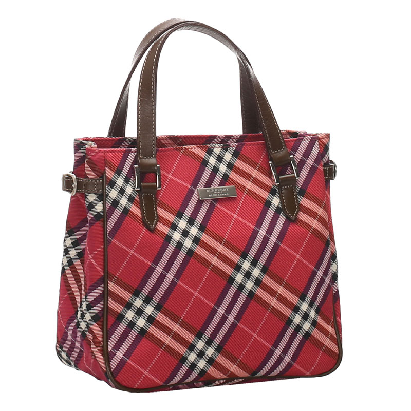 

Burberry Red Wool Nova Check Shoulder Bag, Multicolor