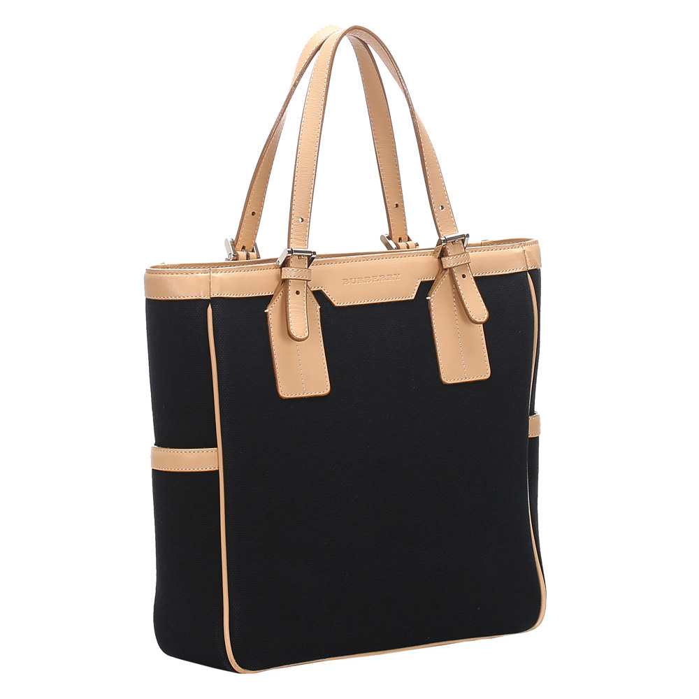 

Burberry Black/Brown Canvas Tote Bag