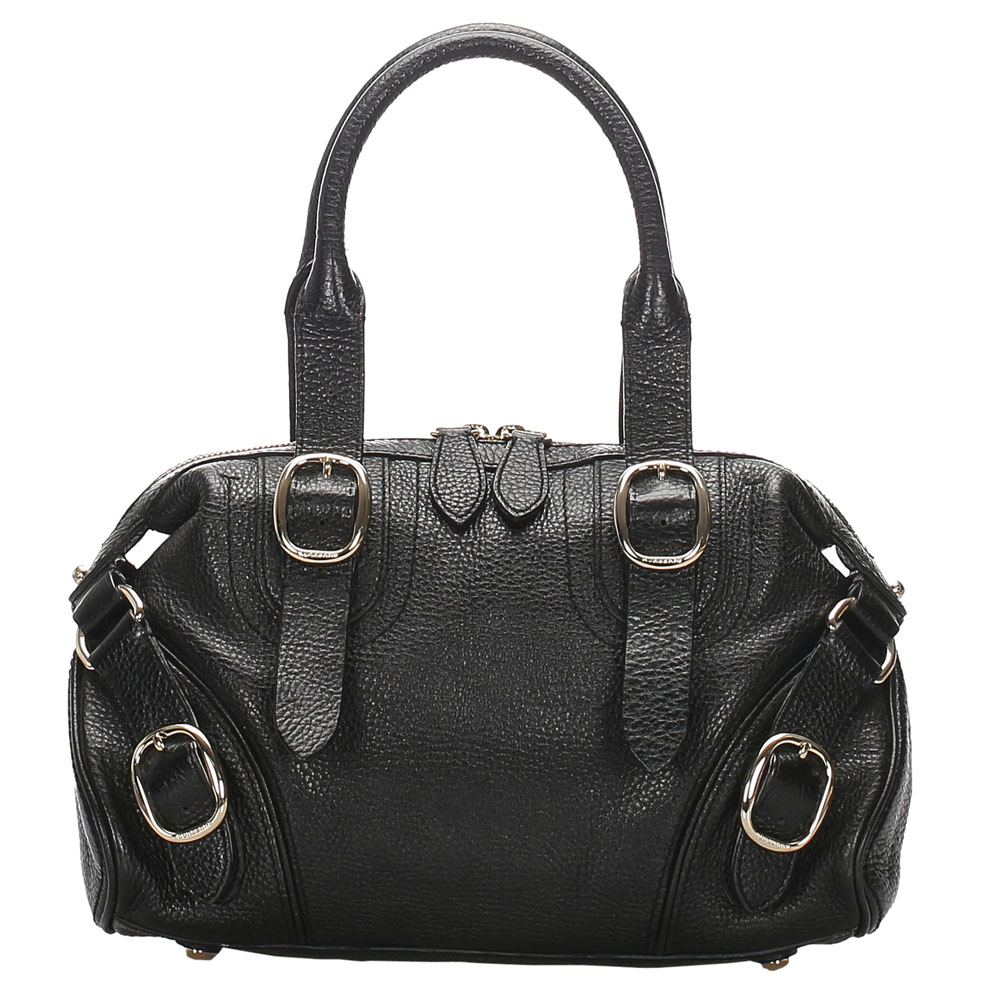 burberry black satchel