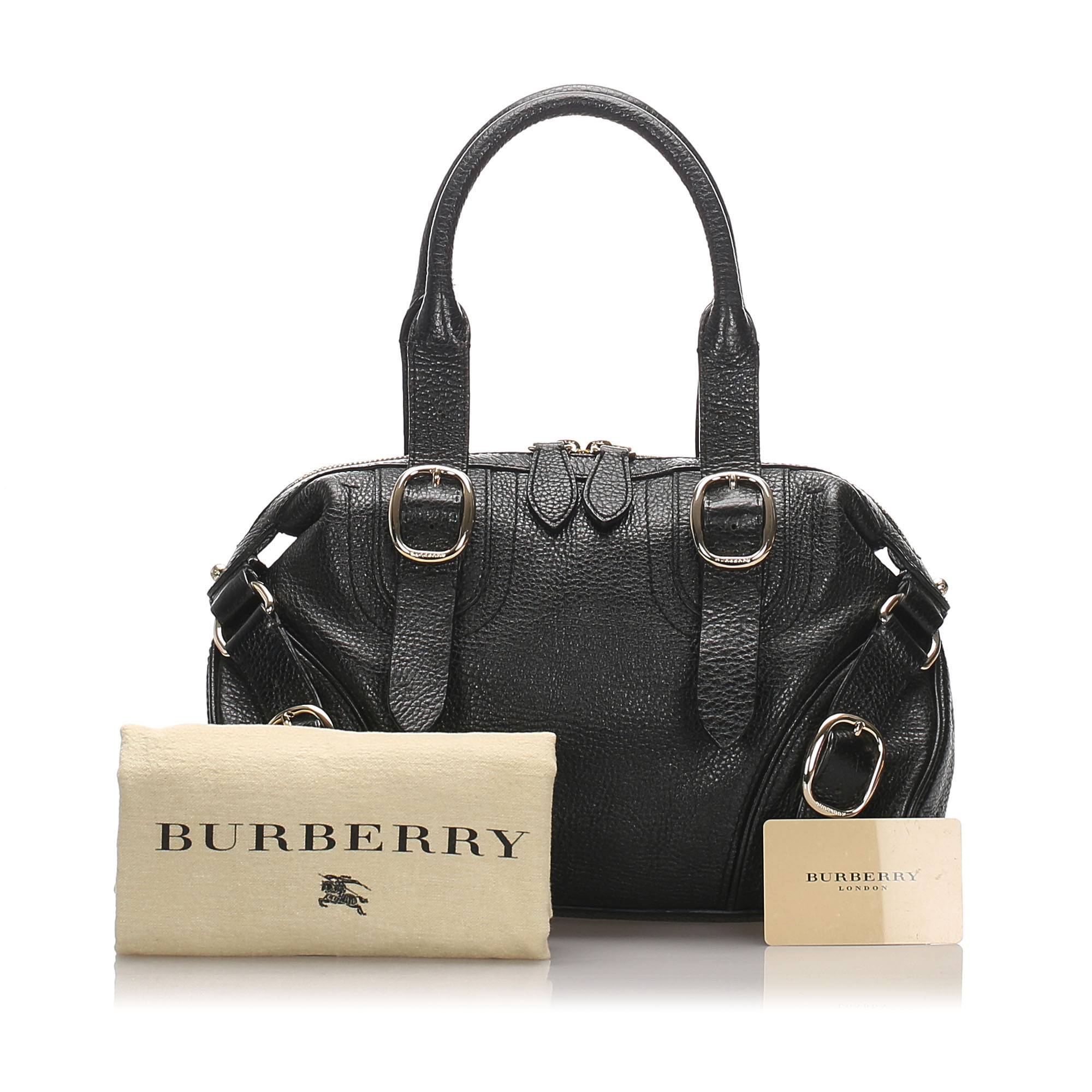 burberry leather satchel