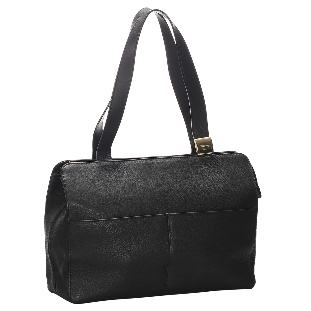 Burberry Black Leather Shoulder Bag