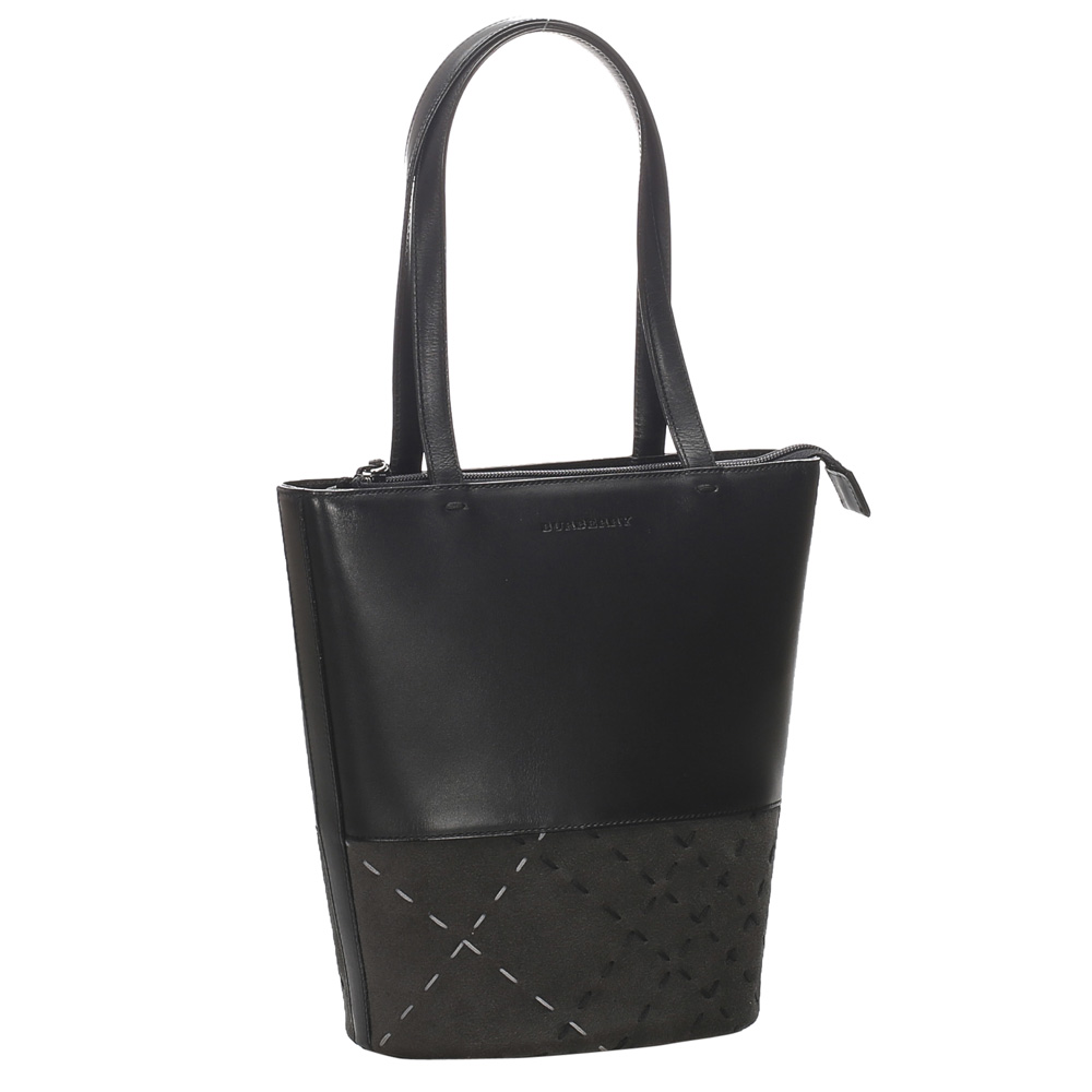 

Burberry Black Leather Tote Bag