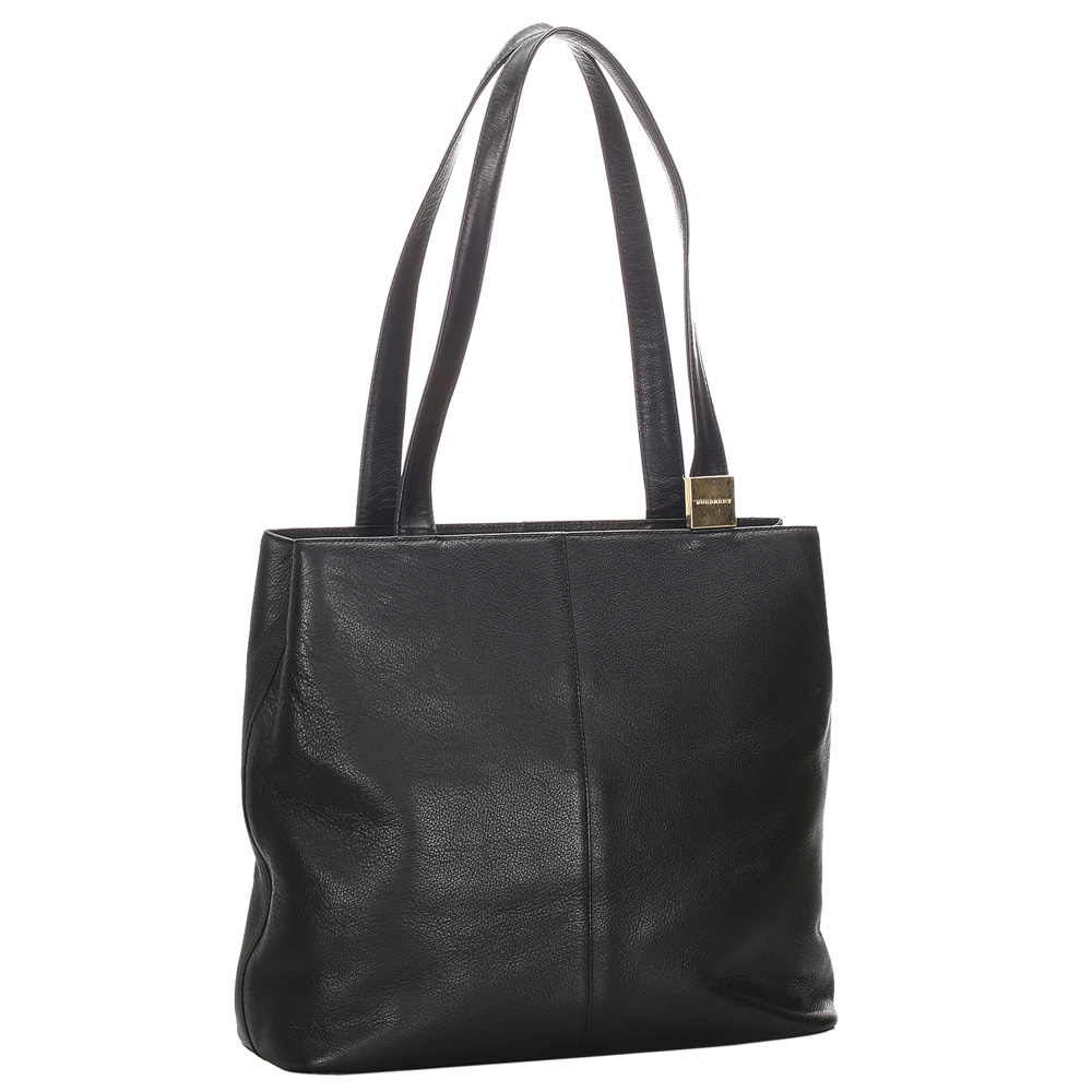 

Burberry Black Leather Shoulder Bag