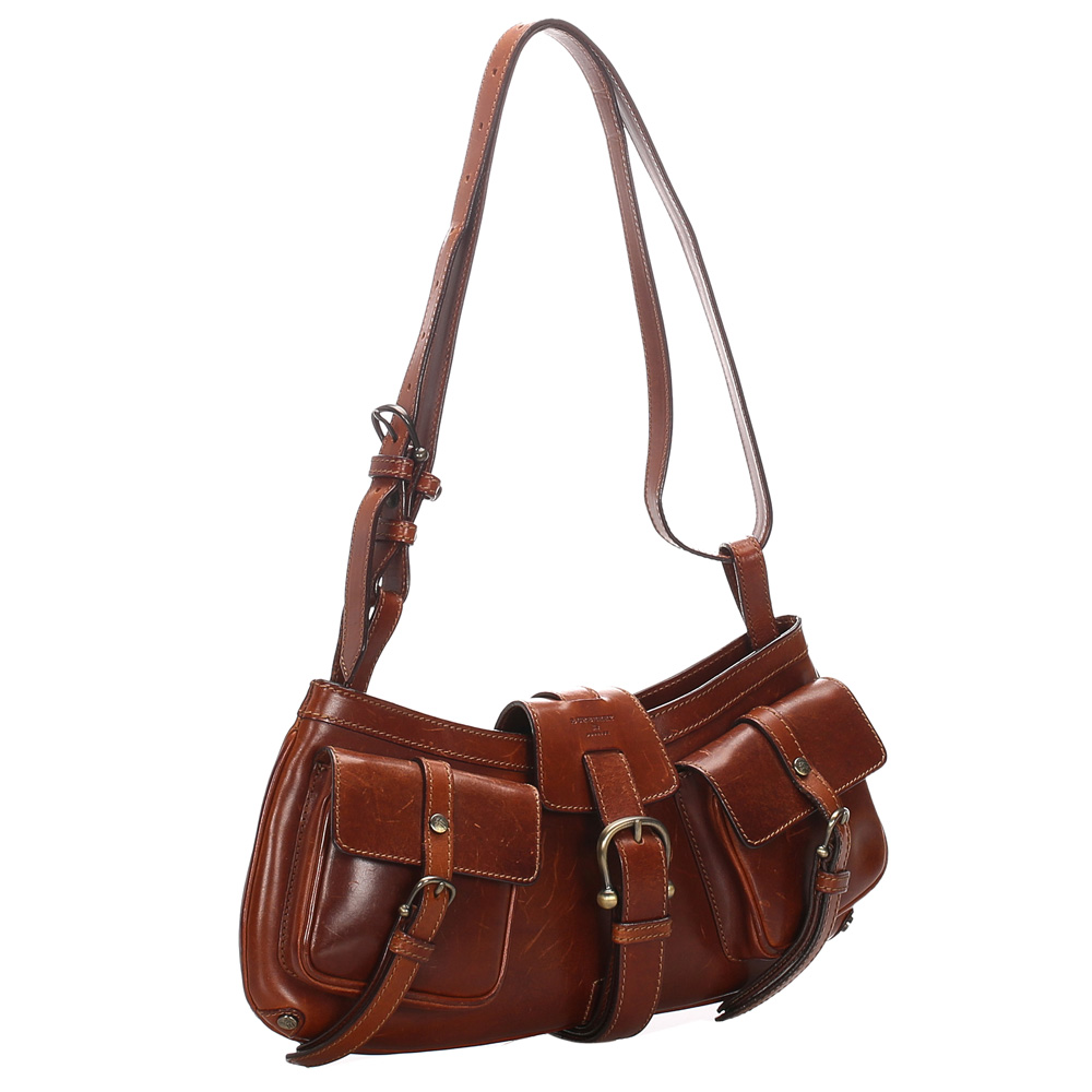 

Burberry Brown Leather Shoulder Bag