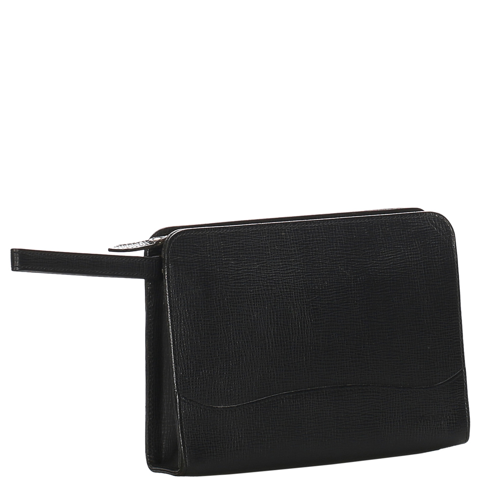 

Burberry Black Leather Clutch Bag