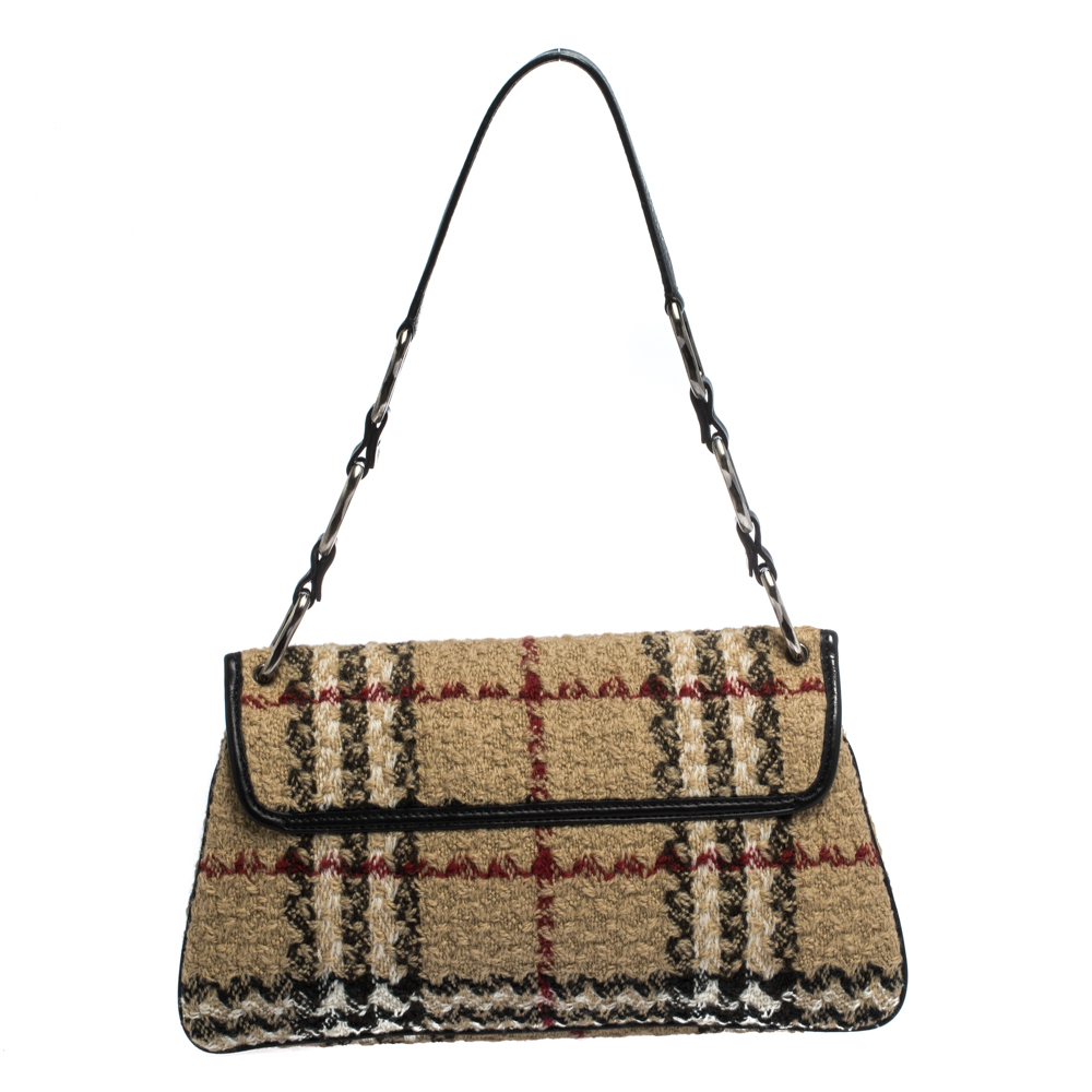 burberry tweed bag