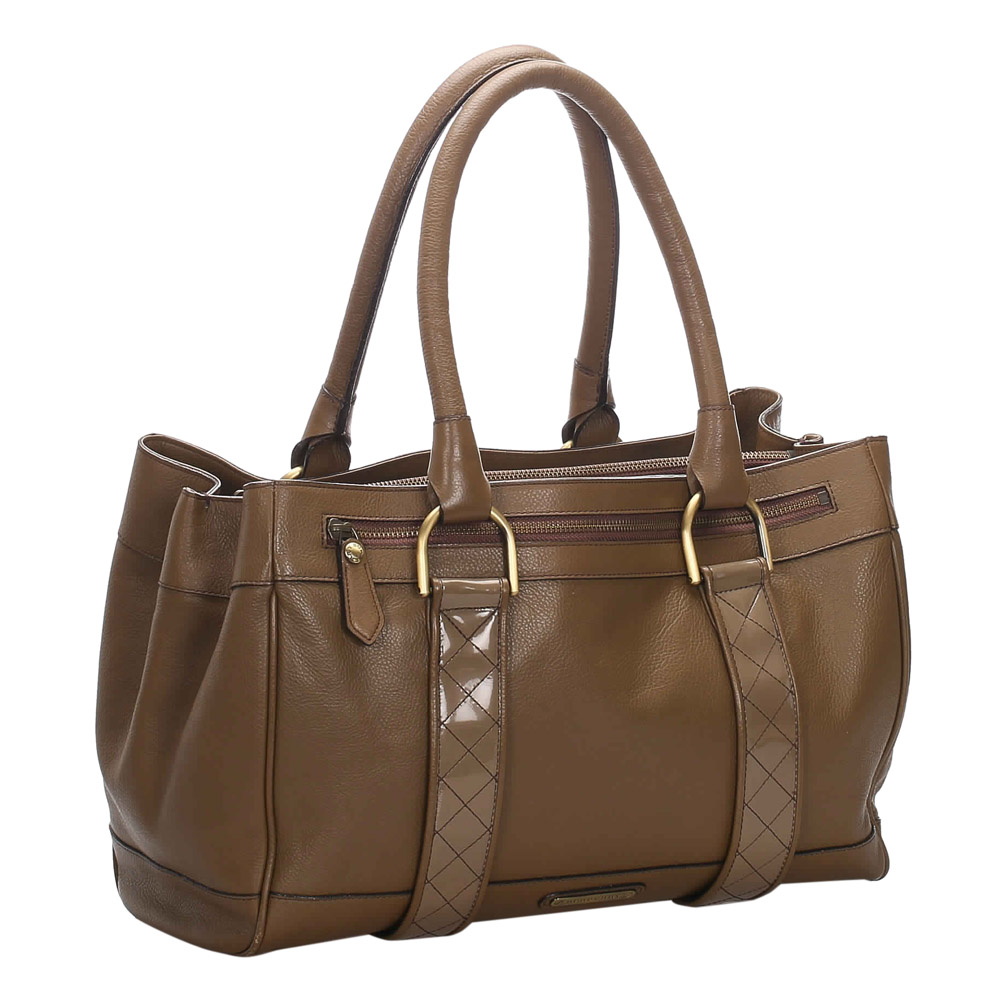

Burberry Brown Leather Shoulder Bag