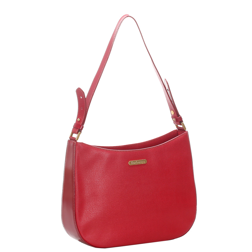 

Burberry Red Leather Shoulder Bag