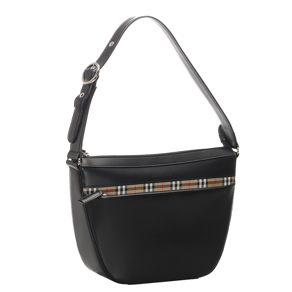 

Burberry Black Leather Shoulder Bag