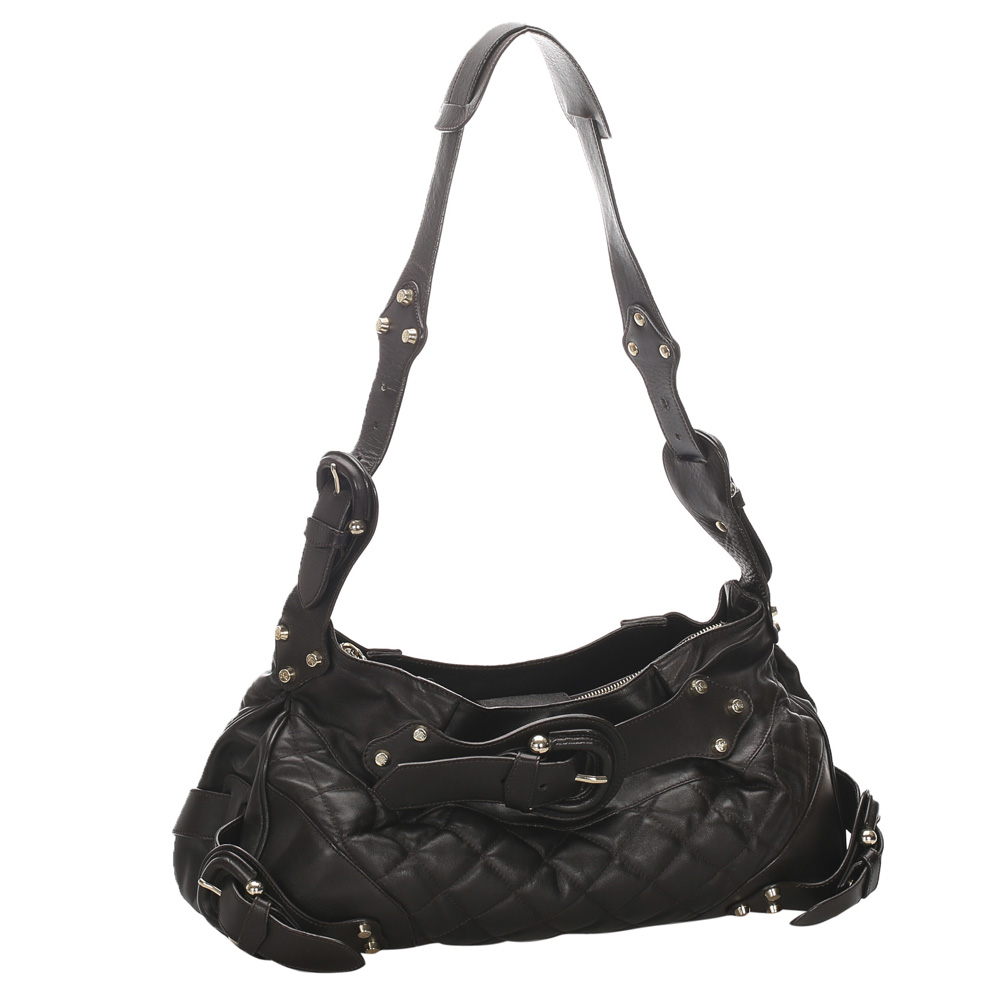 

Burberry Brown/Dark Brown Quilted Leather Shoulder Bag