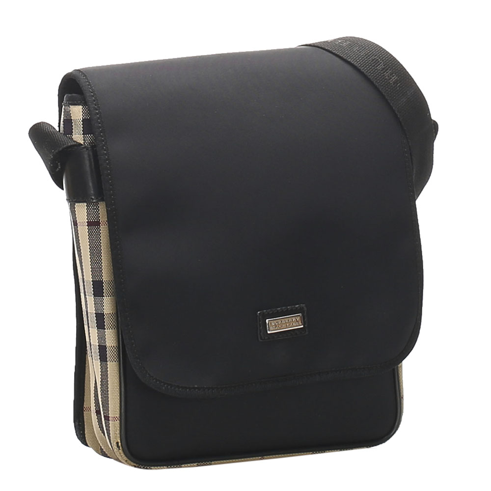 

Burberry Black Nova Check Canvas Nylon Crossbody Bag
