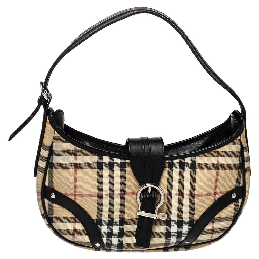 burberry leather hobo