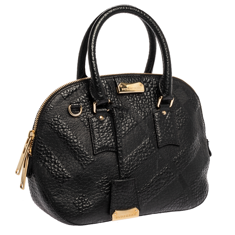 

Burberry Black Leather Orchard Bowler Bag