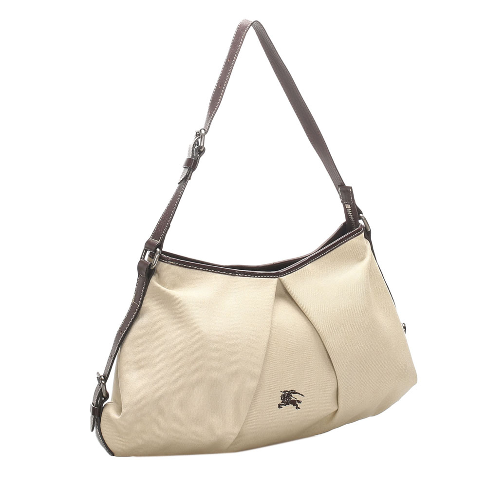 

Burberry Beige/Brown Canvas Shoulder Bag