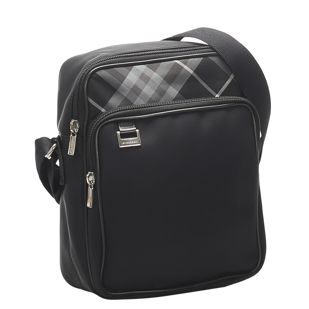 

Burberry Black Nylon Nova Check Crossbody Bag