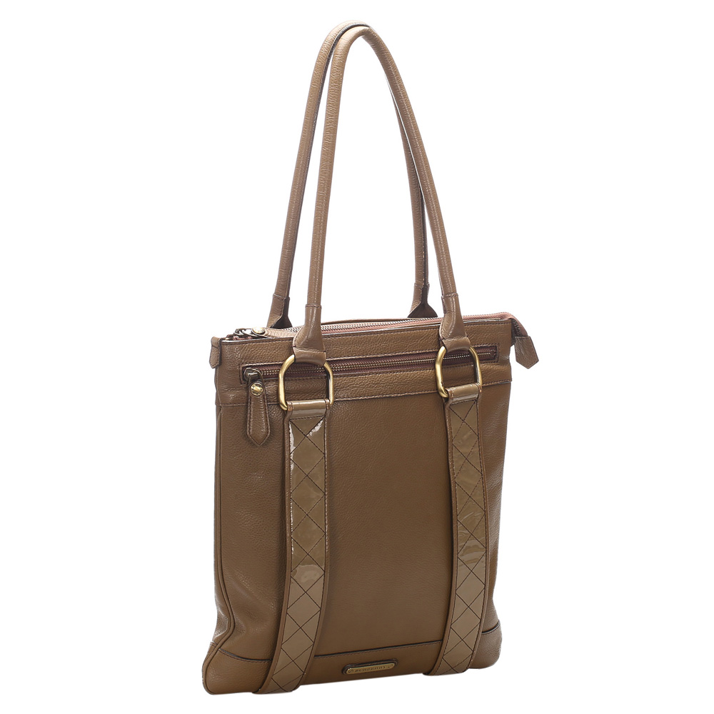 

Burberry Brown Calf Leather Tote Bag