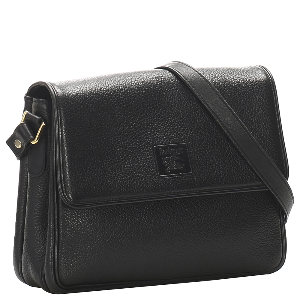 

Burberry Black Leather Shoulder Bag