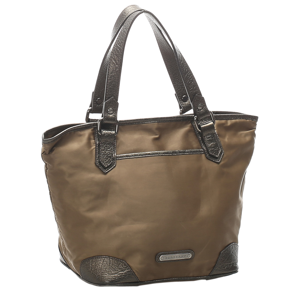 

Burberry Brown Nylon Tote Bag