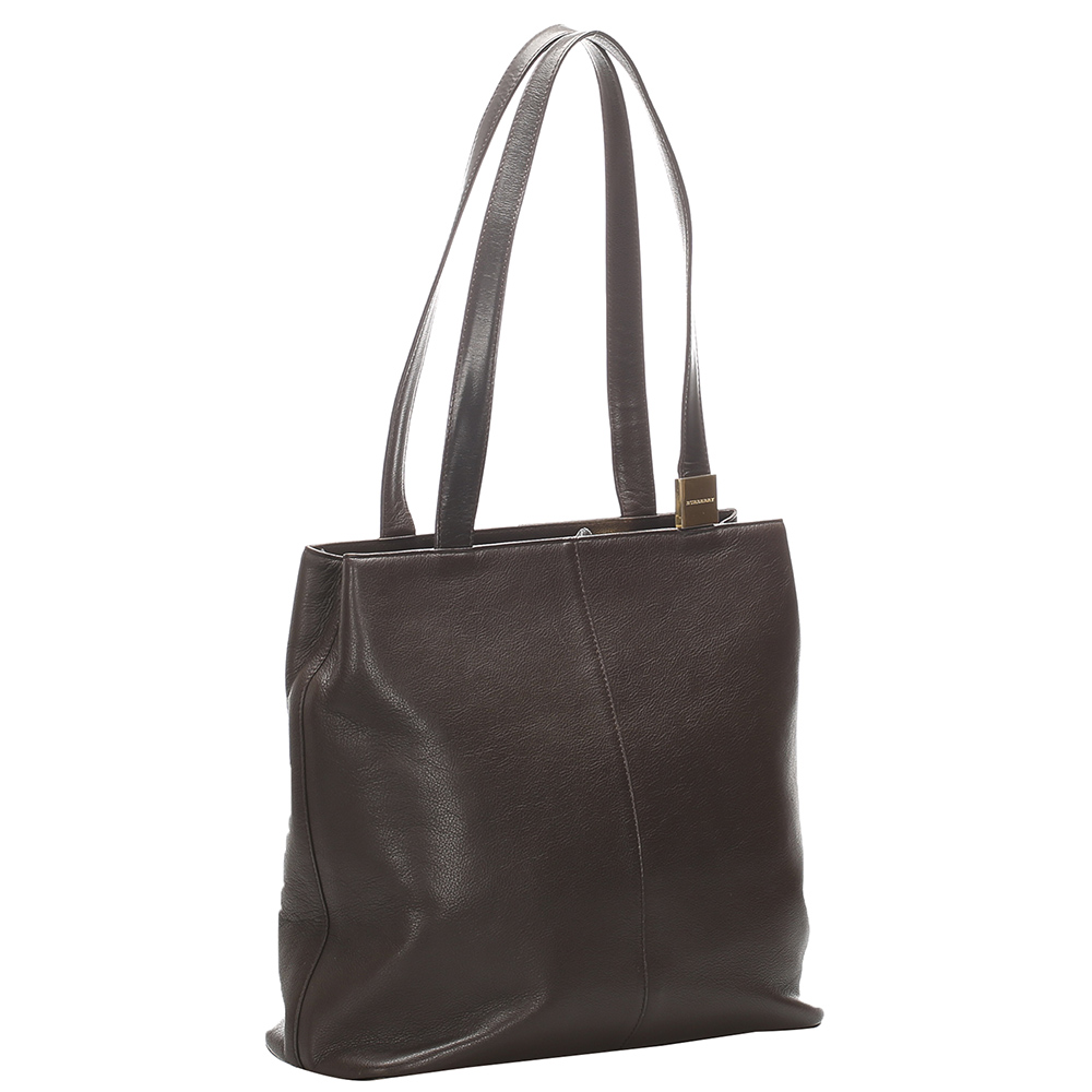 

Burberry Brown Leather Tote Bag